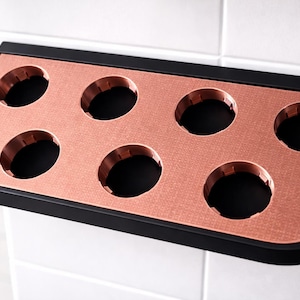 Dyson Airwrap Wall Mount | Holder for Airwrap i.d. & Accessories | Space-Saving Storage | Bathroom Organizer | Stylish Hair Styler Accessory Rosegold
