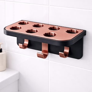 Dyson Airwrap Wall Mount | Holder for Airwrap i.d. & Accessories | Space-Saving Storage | Bathroom Organizer | Stylish Hair Styler Accessory image 7