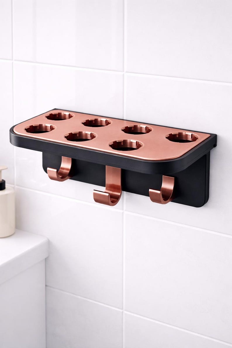 Dyson Airwrap Wall Mount | Holder for Airwrap i.d. & Accessories | Space-Saving Storage | Bathroom Organizer | Stylish Hair Styler Accessory image 7