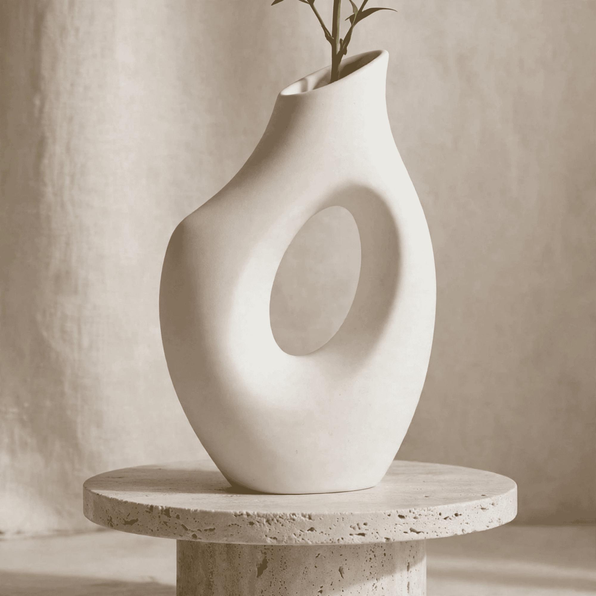 Vase getöpfert