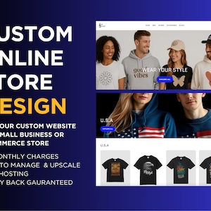 Website Template, E-commerce, POD, Small Business, Free Hosting Platform