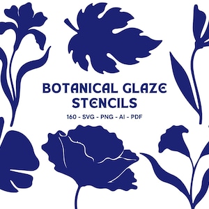 Plantilla SVG para esmaltado de cerámica, arte cerámico (descarga digital)