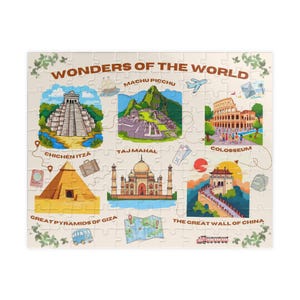 Wonders of World Puzzle (110, 252, 520, 1014-piece)