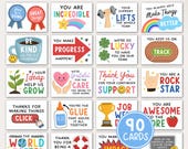 Gratitude Cards for Work, Encouragement Cards for Employee Appreciation Day Printable, Teacher Staff Affirmation Cards, Instant Download