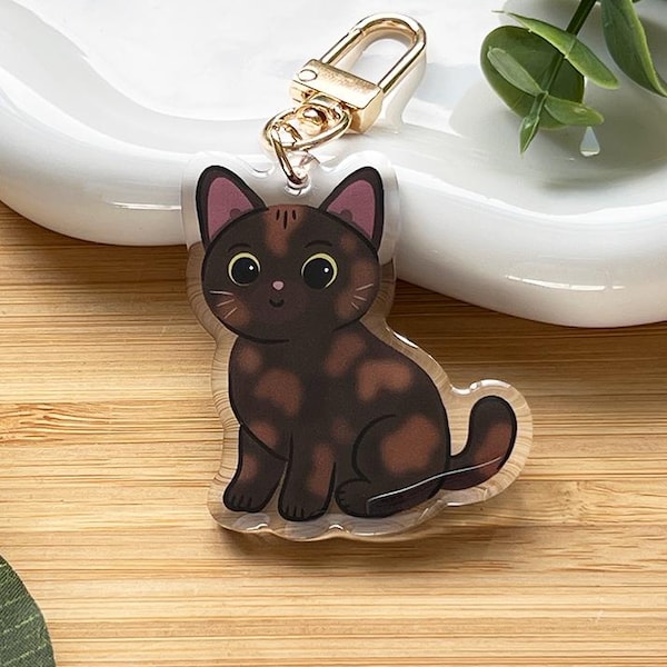 Tortoiseshell Shorthair Keychain | Cat Bag Charm