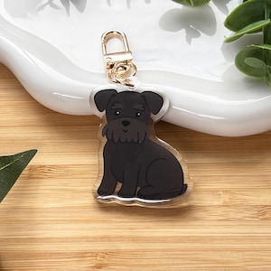 Mini Schnauzer Bag Charm - Etsy