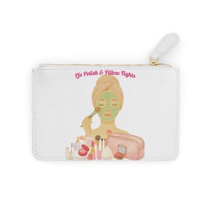 Faux Leather Mini Clutch Bag: Vibrant Cosmetic & Travel Purse