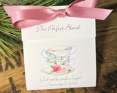 Bridal Shower Favors | Tea Favors for wedding Shower | Tea Party Tea Bag Shower Favors Personalized | stacked