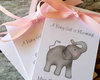 Elephant Baby Shower Favors, Flower Seed Packets, Baby Sprinkle, Little Peanut Favors for Guests