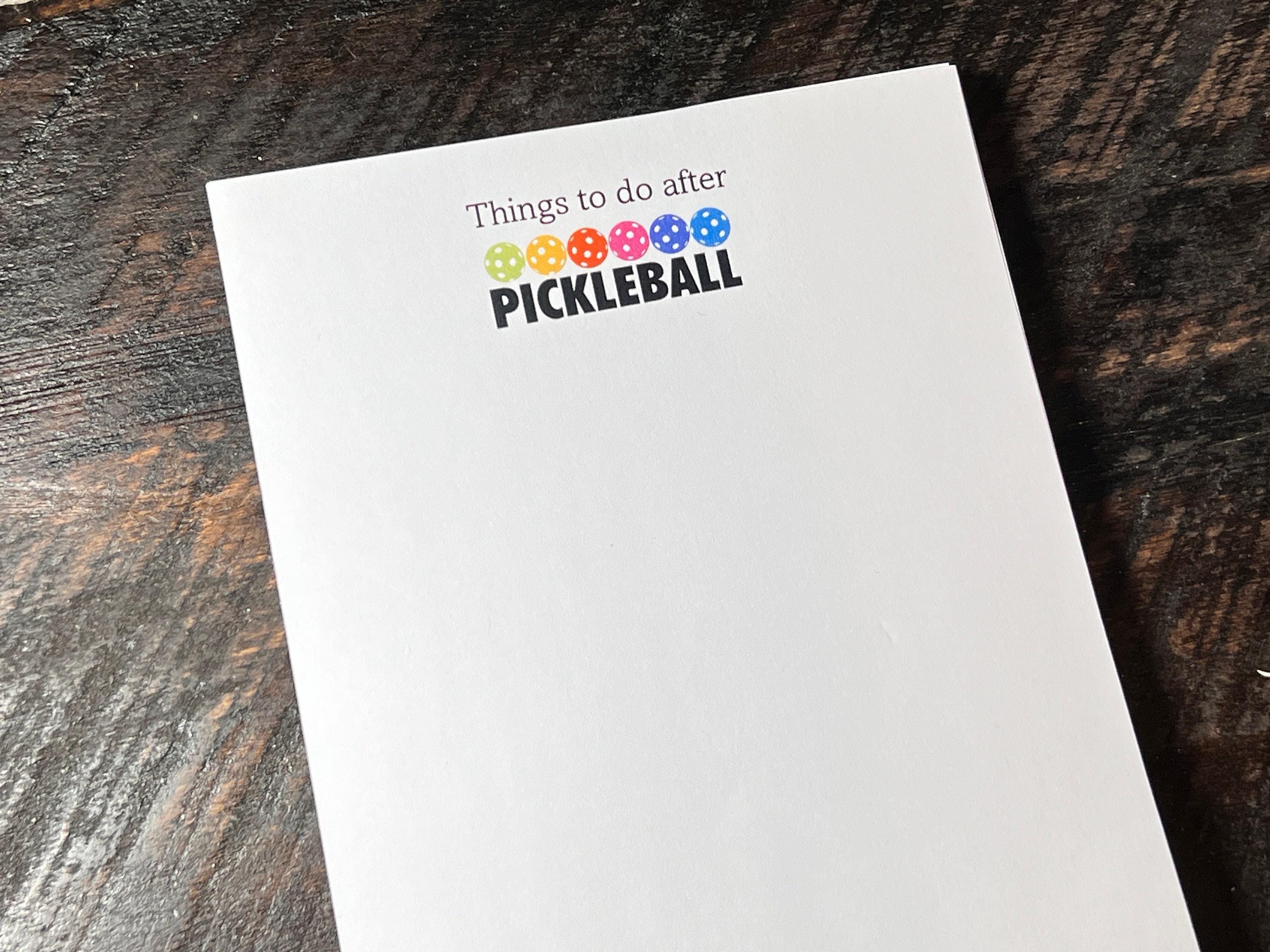Picklball Notepad Pickleball Notepad | Things to Do After Pickle Ball Note Pad | Gift for ...