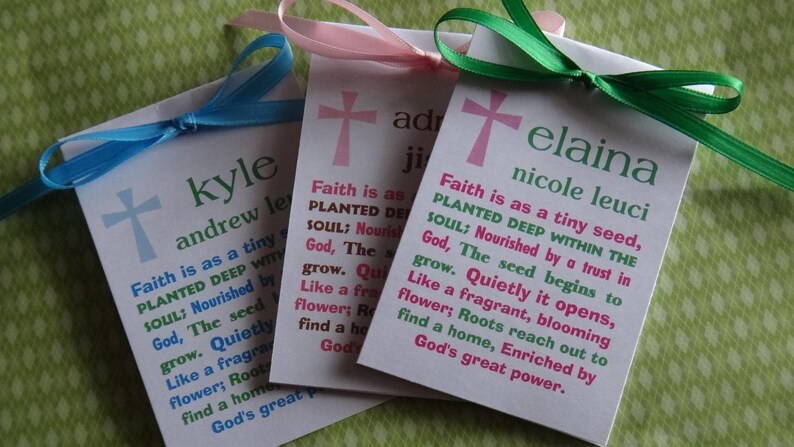 Baptism Favors , First Holy Communion Favor , Christening , First Communion Favors , Grow in God imagem 2