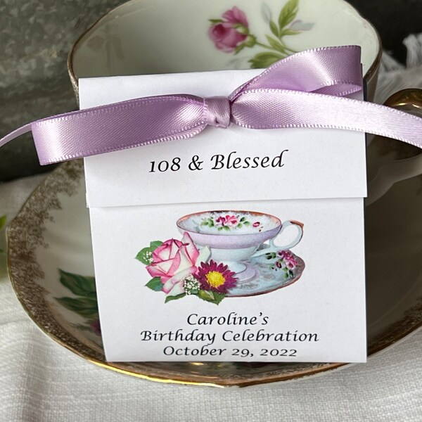 Tea Bag Favors Etsy