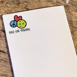 Pickleball Notepad | Pickle Ball Note Pad, Personalized | Gift for Her, Fun Gift for Pickleball lover