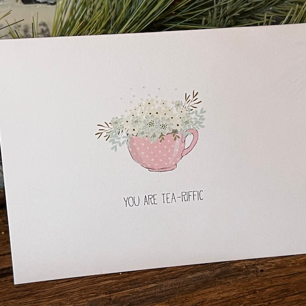 Teacup Note Cards Etsy