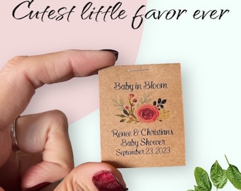 Mini BABY SHOWER Flower Seed Favors for Baby Sprinkle or Baby Shower. Sunflowers or Wildflowers