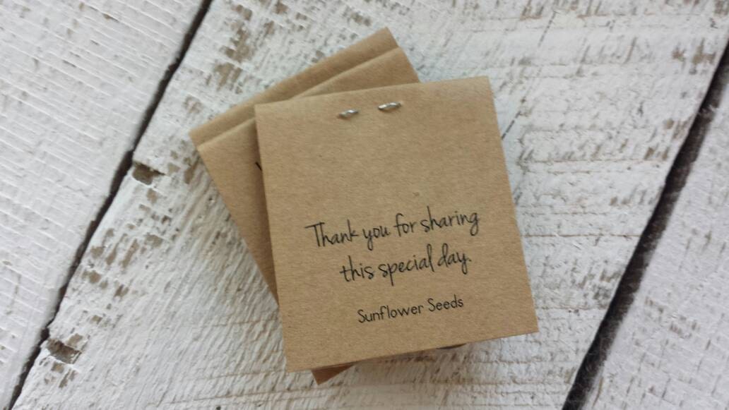 MINI Wedding Favors Bridal Shower Favors Sunflowers Seeds Let - Etsy