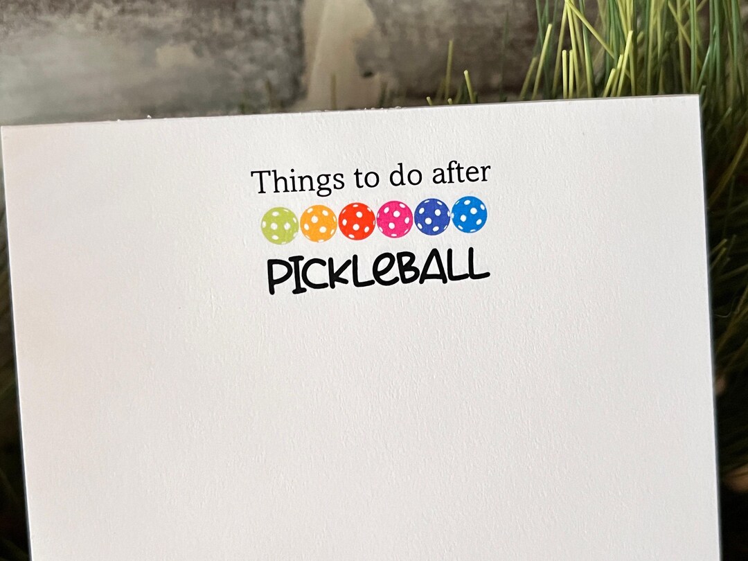 Picklball Notepad Pickleball Notepad | Things to Do After Pickle Ball Note Pad | Gift for ...
