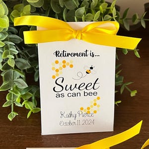 Beautiful Personalized Retirement is Sweet Sunflower Seeds Retirement Party Favors Flower Seed Packets