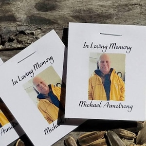 Mini Memorial Keepsake Favors | Sympathy Gift for Wake | Funeral Seed Packets