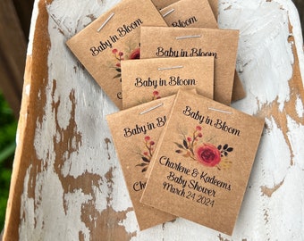 Mini Flower Seed Packets | Baby in Bloom | Baby Shower or Sprinkle Favors | Cutest Little Favors Ever