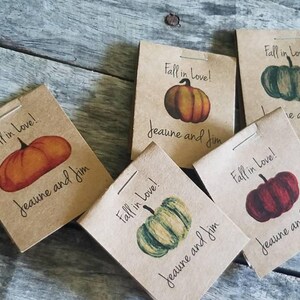 MINI Fall in Love , Flower Seed Packets, Pumpkin themed , Autumn , Fall in Love Flower Seed Packets image 6