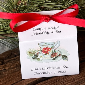 Christmas Tea Favors for Christmas Party, Church Event, Christmas Afternoon Tea