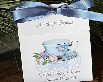 Baby Shower Favors | A Baby is Brewing Tea Packets
