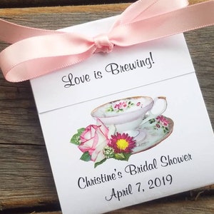 Bridal Shower Tea Favors, Thank you gift for guests - teacup design