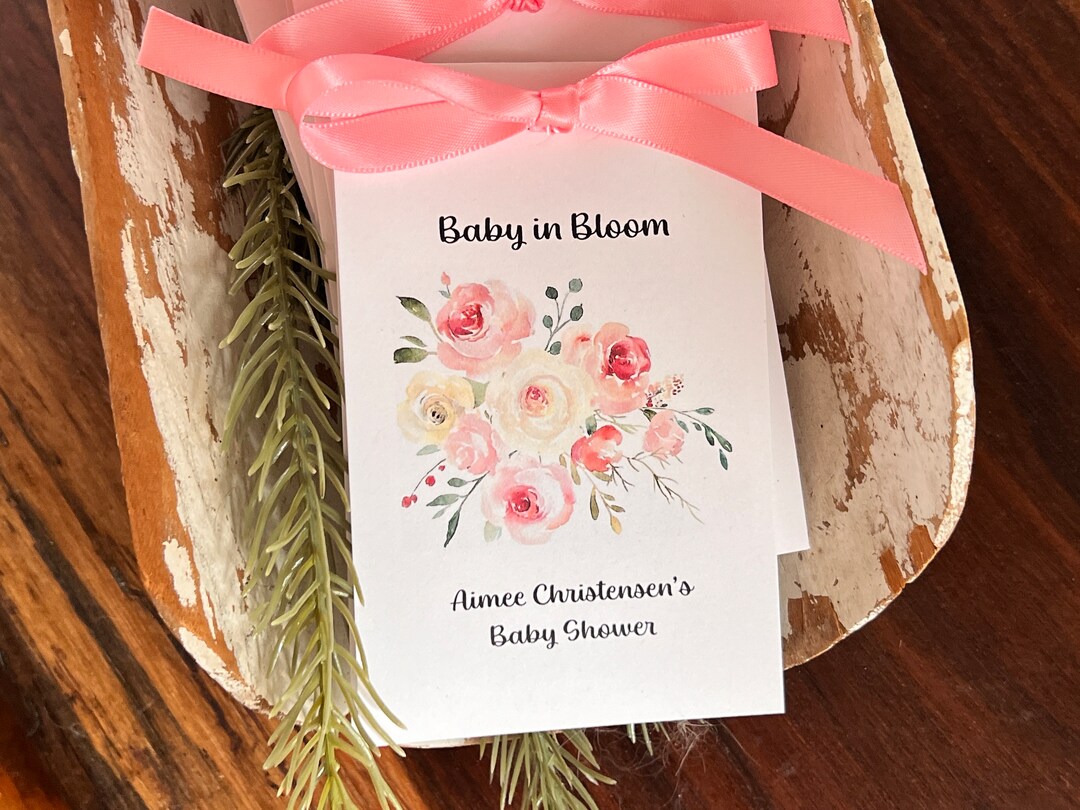 Baby in Bloom Shower Favors | Seed Packet Favors - Etsy