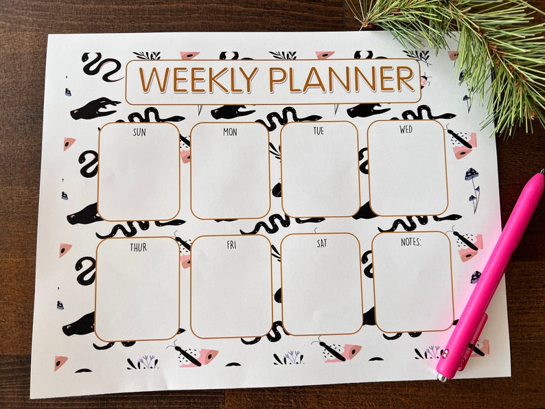 Weekly Planner Notepad To do List image 2