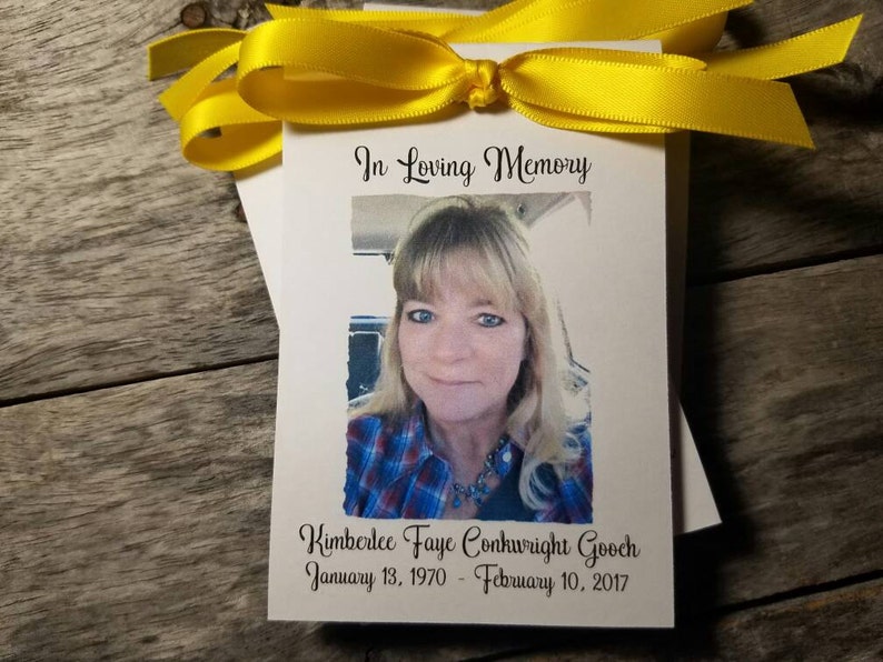 Funeral Bereavement In Loving Memory of Memorial Sympathy Keepsake Gift Favors Flower Seeds Wake Remembrance Keepsake Condolence