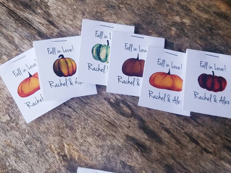 MINI Fall in Love , Flower Seed Packets, Pumpkin themed , Autumn , Fall in Love Flower Seed Packets zdjęcie 9