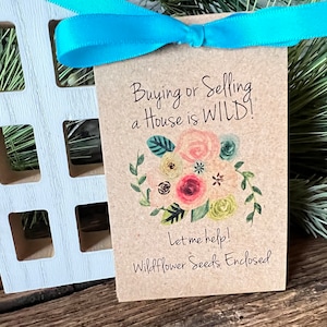 Real Estate Promotional Seed Packets, Realtor Thank You gift, Open House Favors
