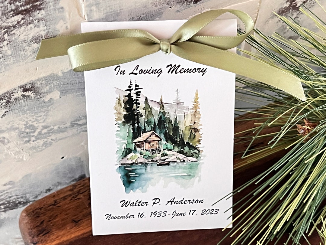 Outdoorsman Memorial Seeds Favors Funeral Memorial Gift Celebration of