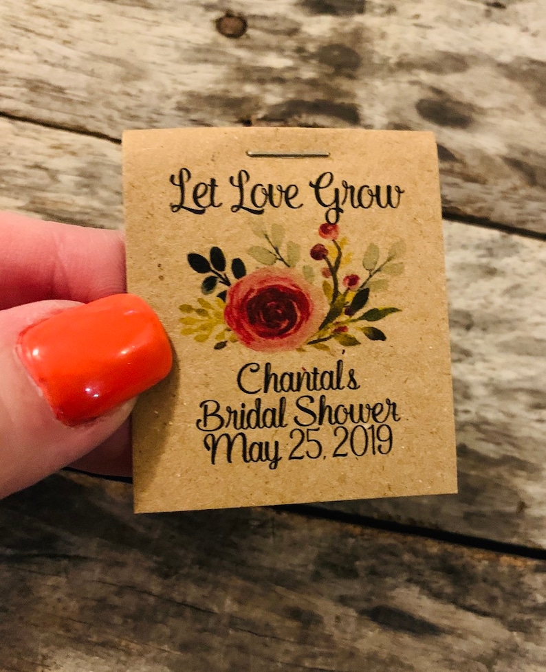 Mini BRIDAL SHOWER Flower Seed Favors for Wedding Shower Etsy