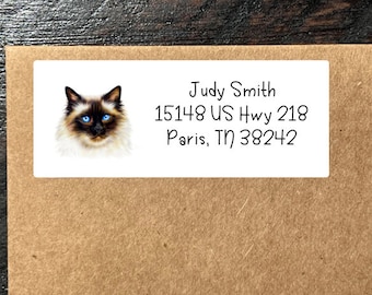 Ragdoll Cat Breed Ragdoll Kitten Custom Address Labels