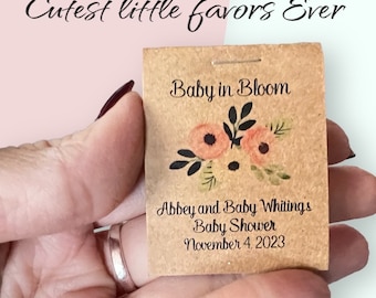 MINI Seed Packets Favors , Baby in Bloom Baby Shower Favors