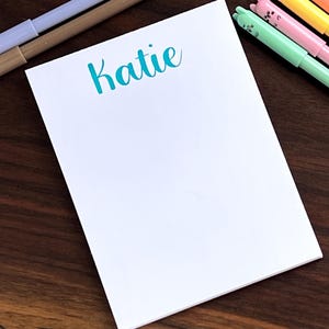 Personalized Name Note pad | Unique Birthday Gift Idea | Teacher or Friend
