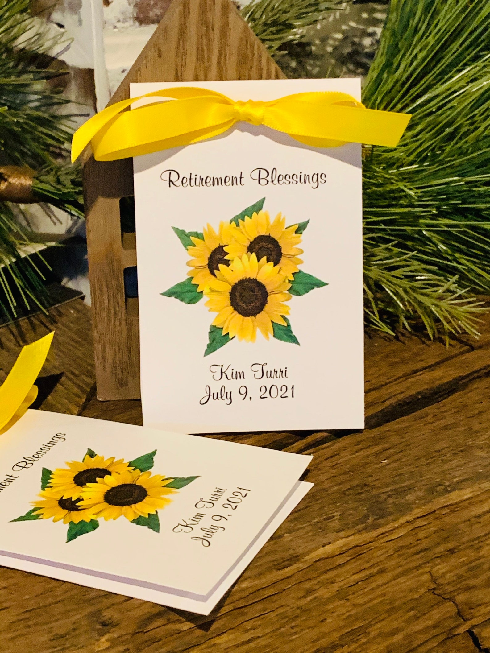 Beautiful Personalized Retirement Sunflower Seeds Party Favors Etsy