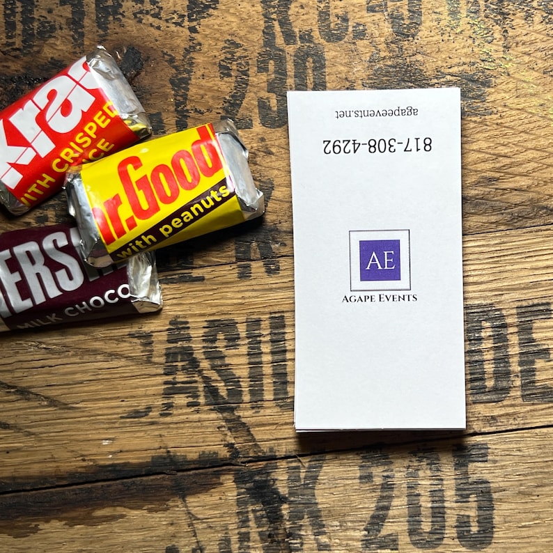 DIY Candy Bar Wrappers: Business Promotions, Trade Shows (logo Included ...