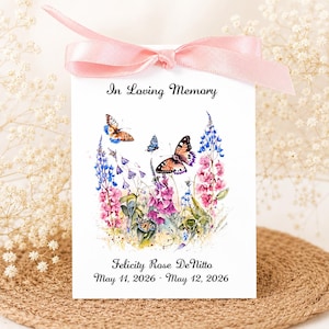 Celebration of Life Funeral Favors | Memorial Flower Seed Packets