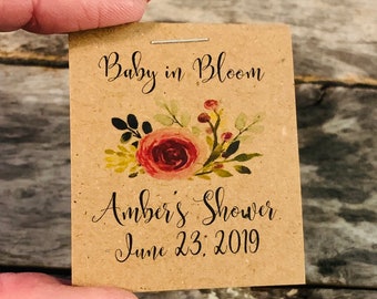 Cute Mini BABY SHOWER Flower Seed Favors