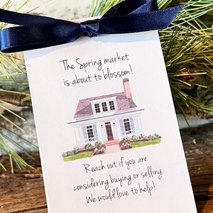 Thank You Gift for New Homeowners | Realtor Thank you gift Seed Packet, Pop By, Realtor Referral, Open House real estate marketing giveaway