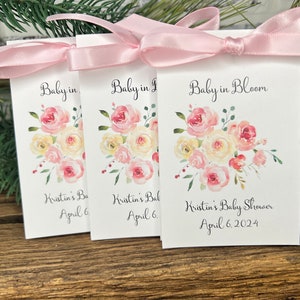 Baby Shower Seed Packet Favors | Baby in Bloom | Custom Baby Shower Seed Favor | Baby Sprinkle Favors for Girl Couples Baby Shower