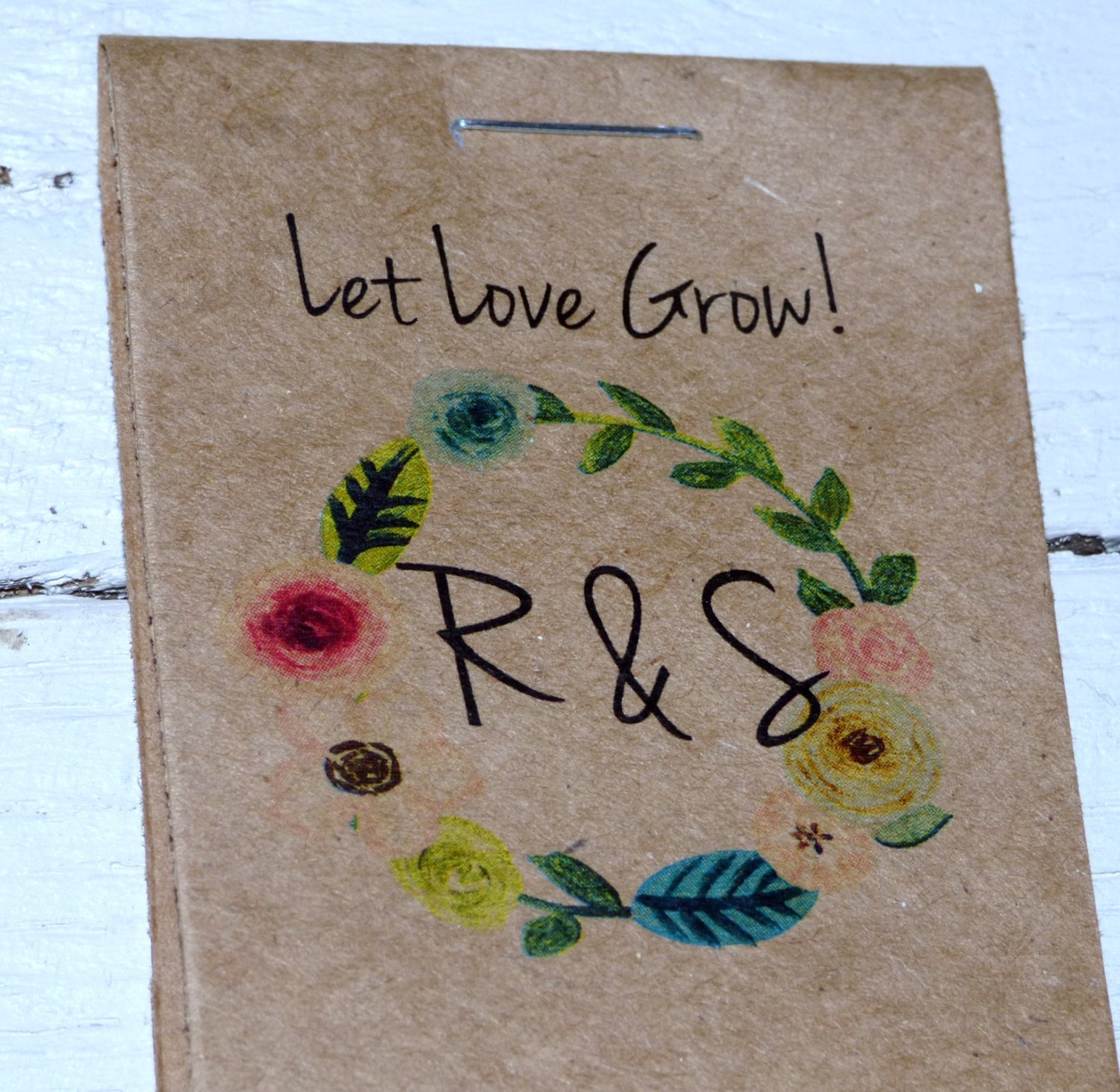 Personalized MINI Floral Bridal Shower Flower Seed Packet Etsy