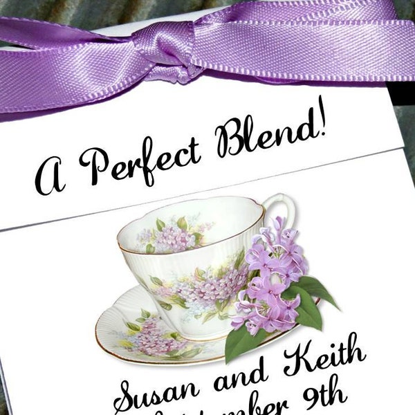 Bridal Shower Tea Favors | Wedding Favors |  Beautiful Tea cup Tea Bag Holders