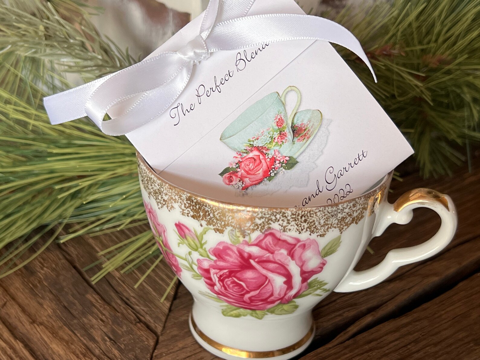 Bridal Shower Tea Favors Personalized Tea Bag for Wedding Etsy