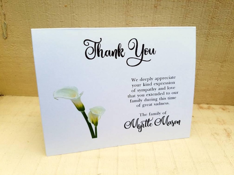 Sympathy Thank You Notes Cards - Etsy