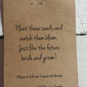 RUSTIC Blue Hydrangea Mason Jar Design , Seeds Let Love Grow Flower Seed Packet Favor Shabby Chic Cute Favors for Bridal Shower Wedding immagine 3