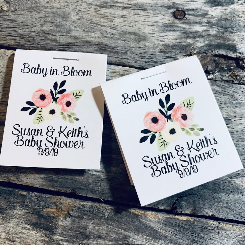 Cutest Little Favors Ever. Mini BABY SHOWER Flower Seed Favors Etsy